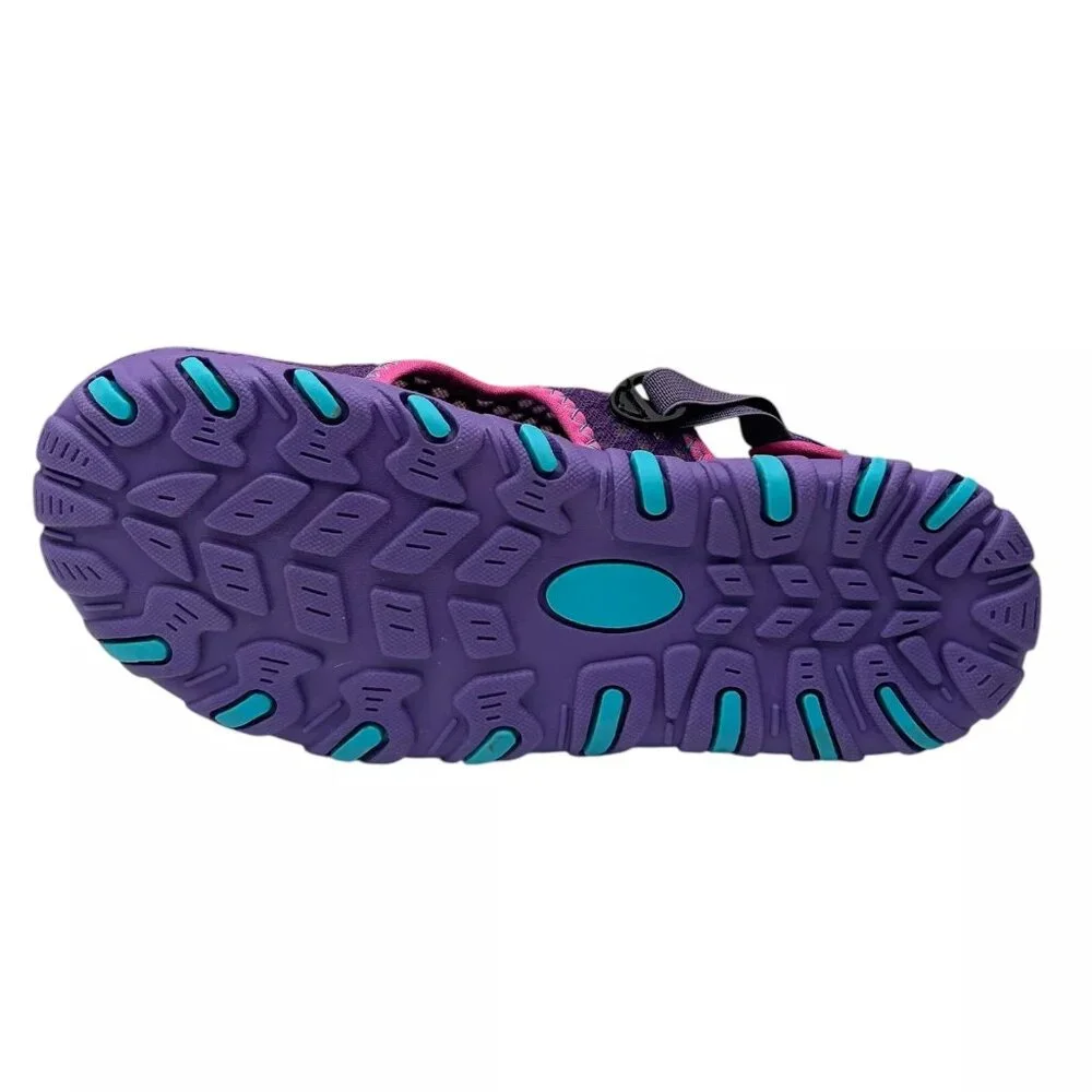 Western Chief Youth Girl's Rainier Sport Sandals Size‎ 5-6 Purple Quick-Drying